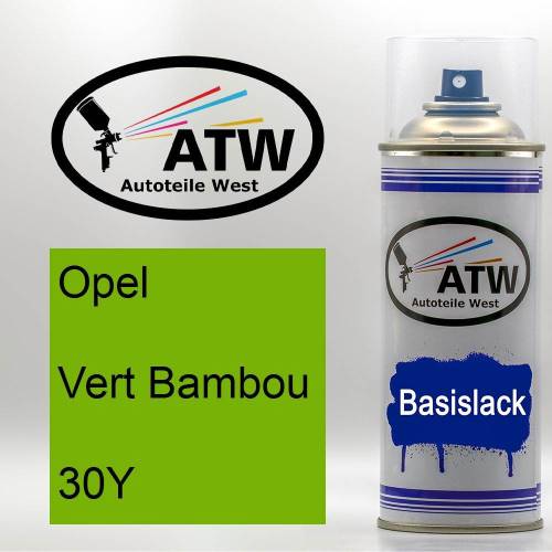 Opel, Vert Bambou, 30Y: 400ml Sprühdose, von ATW Autoteile West.